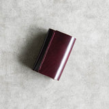 小さくて使いやすい財布 mini 国産コードバン×ブライドルレザー Hand-Sewn-Limited