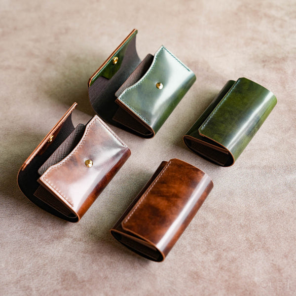 ＜5/23発売＞小さくて使いやすい財布 mini ミュージアムコードバン×ブッテーロハッチHand-Sewn-Limited