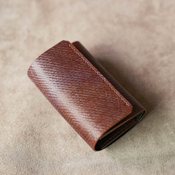 小さくて使いやすい財布 mini ロシアンカーフ ヴォリンカ×ブッテーロハッチHand-Sewn-Limited
