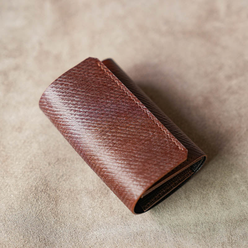 小さくて使いやすい財布 mini ロシアンカーフ ヴォリンカ×ブッテーロハッチHand-Sewn-Limited