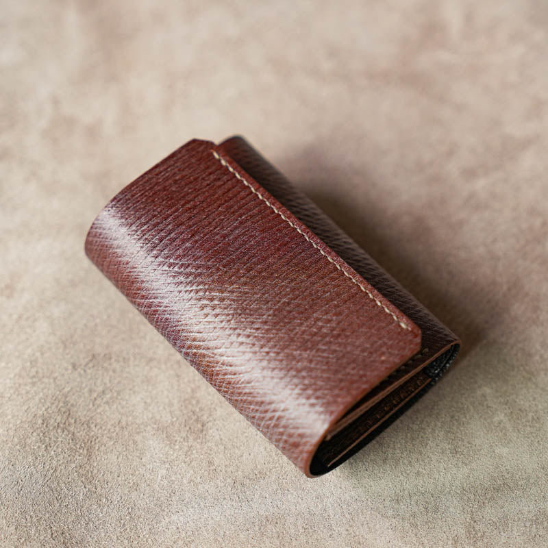 小さくて使いやすい財布 mini ロシアンカーフ ヴォリンカ×ブッテーロハッチHand-Sewn-Limited