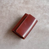 ＜1月4日 20:00発売予定＞小さくて使いやすい財布 mini ホーウィンシェルコードバン×サドルプルアップ Hand-Sewn-Limited