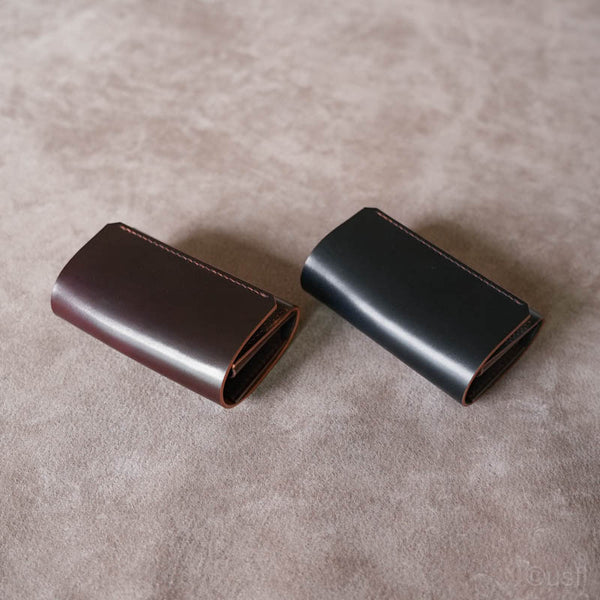 小さくて使いやすい財布 mini ホーウィンシェルコードバンHand-Sewn-Limited