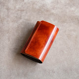 小さくて使いやすい財布 mini ミュージアムコードバン×ブッテーロハッチHand-Sewn-Limited